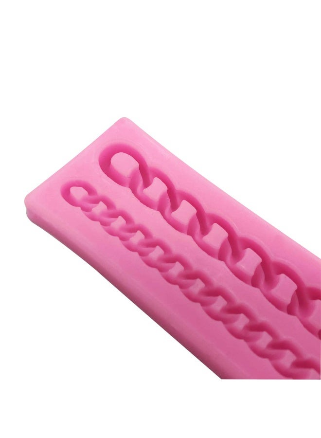 KOOTIPS Diamond Chain Silicone Fondant Mold Cake Decorating Pastry Gum Pastry Tool Kitchen Tool Sugar Paste Baking Mould Cookie Pastry - Image 3
